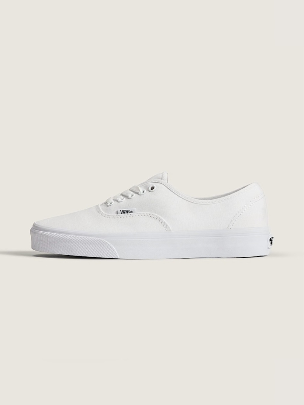 Vans Classic Authentic Canvas Sneakers in White - Men's